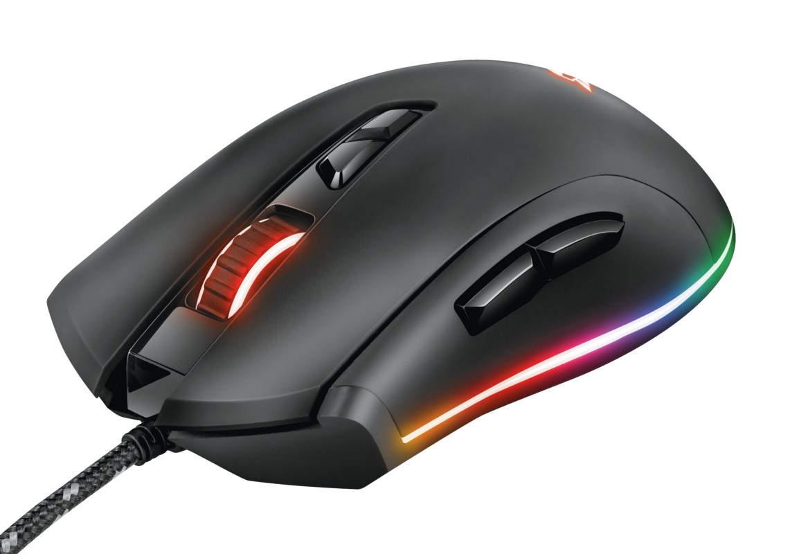 Trust GXT 900 Kudos RGB ratón mano derecha USB tipo A Óptico 15000 DPI