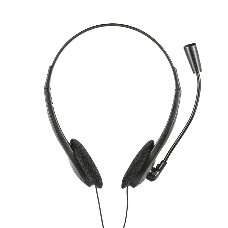 Trust HS-100 Auriculares Alámbrico Diadema Oficina/Centro de llamadas Negro