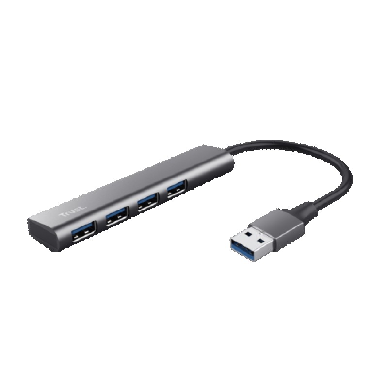 Trust Halyx USB 3.2 Gen 1 (3.1 Gen 1) Type-A 5 Mbit/s Negro, Gris
