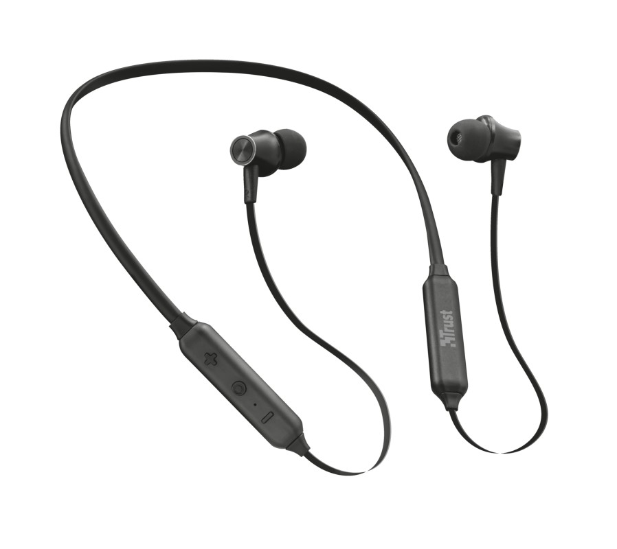 Trust Ludix Auriculares Inalámbrico Dentro de oído, Banda para cuello Deportes Bluetooth Negro
