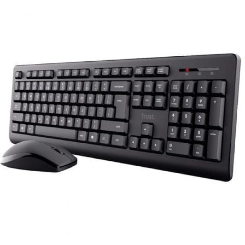 Trust Primo teclado Ratón incluido Oficina RF inalámbrico QWERTY Español Negro