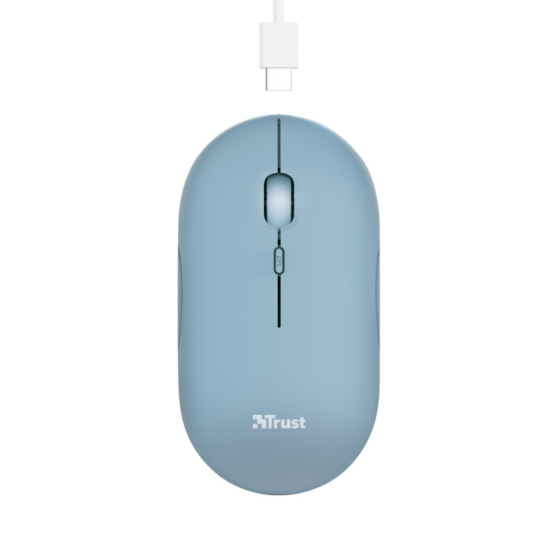 Trust Puck ratón Ambidextro RF inalámbrica + Bluetooth 1600 DPI