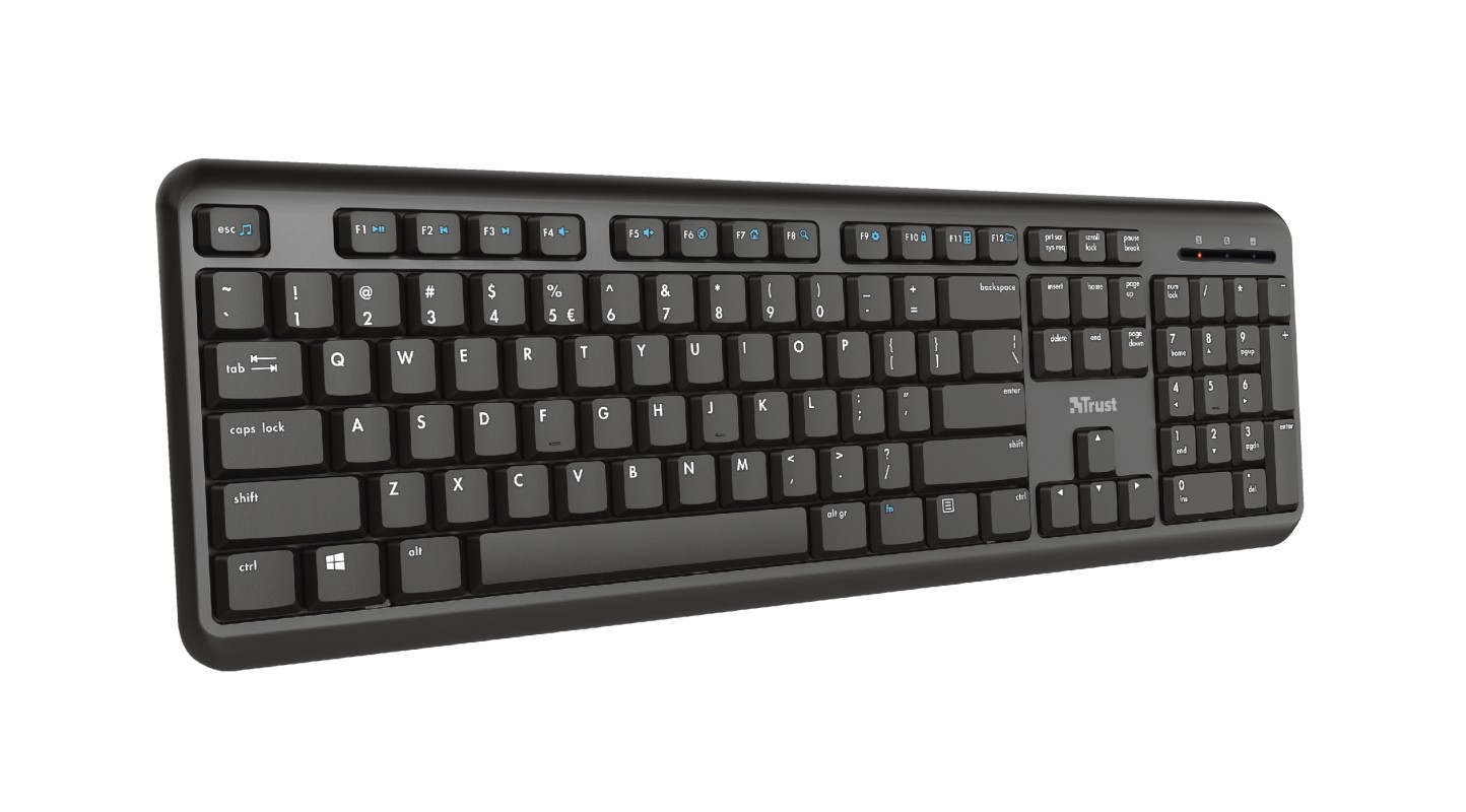 Trust TK-350 teclado RF inalámbrico QWERTY Español Negro