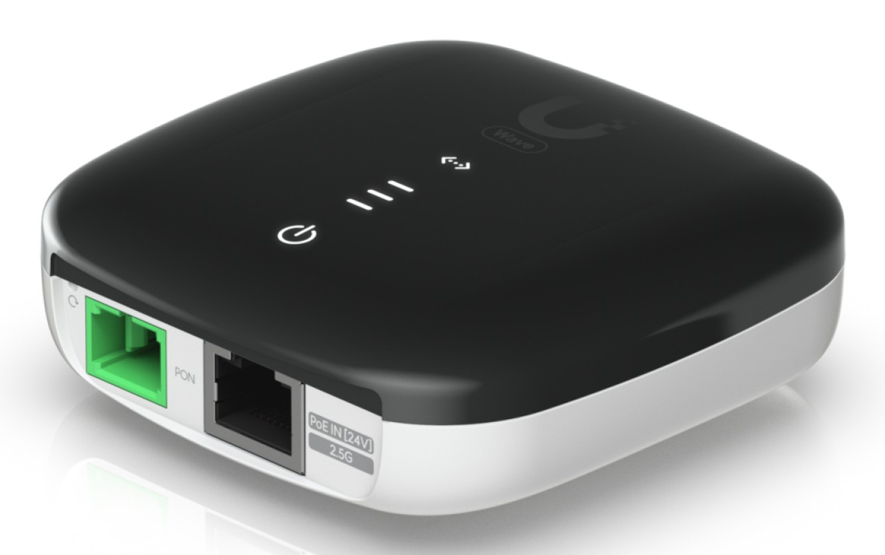 Ubiquiti WaveFiber ONU convertidor de medio 2488 Mbit/s 1490 nm Negro, Blanco