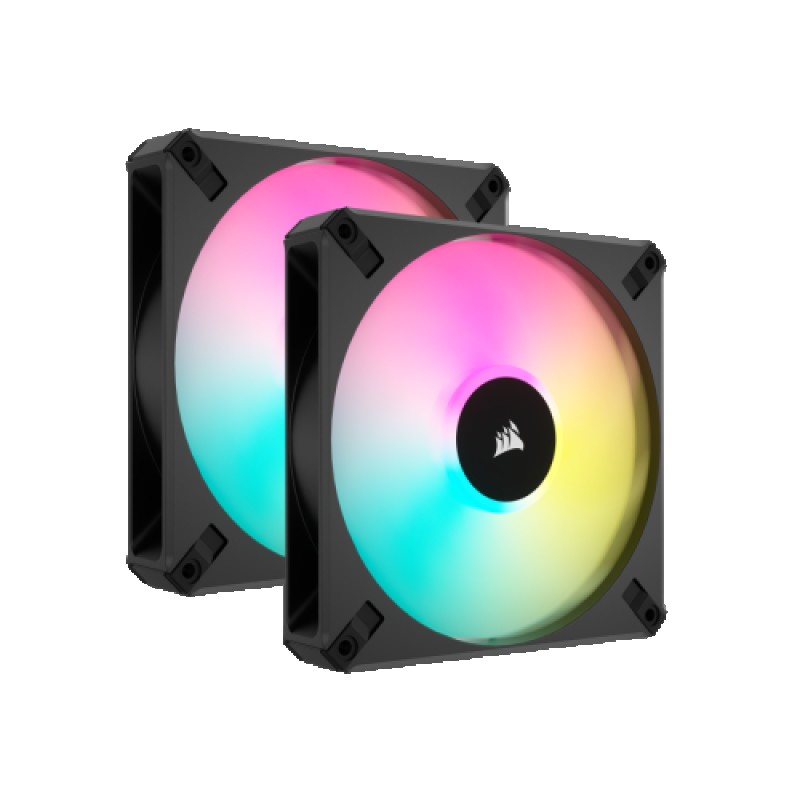 VENTILADOR CAJA ADICIONAL 14X14 CORSAIR AF140 ELITE RGB NEGRO PACK 2 UNIDADES