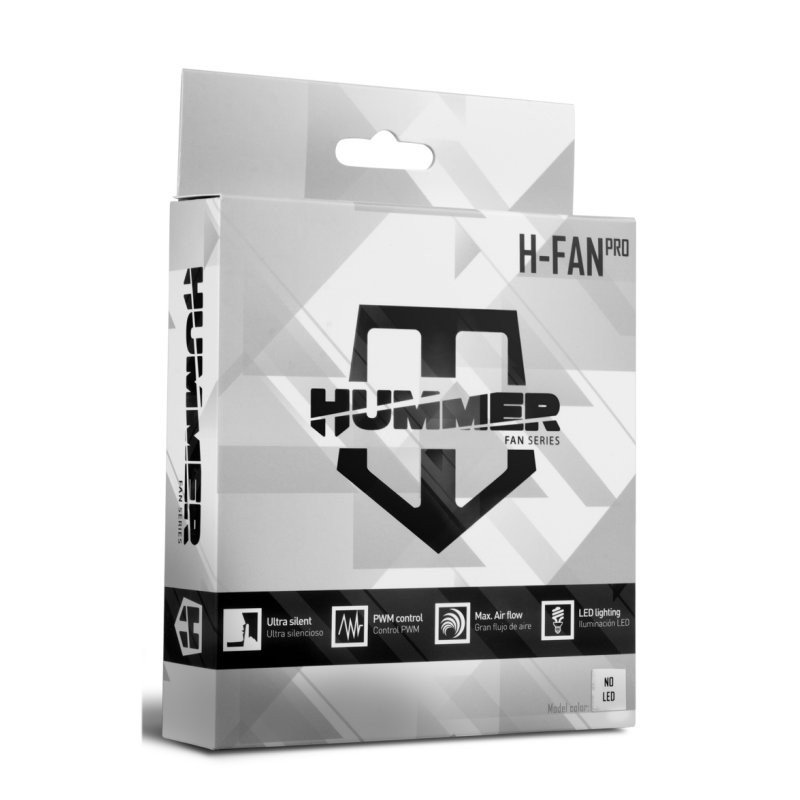 VENTILADOR NOX HUMMER H-FAN PRO LED WHITE 120MMPWM