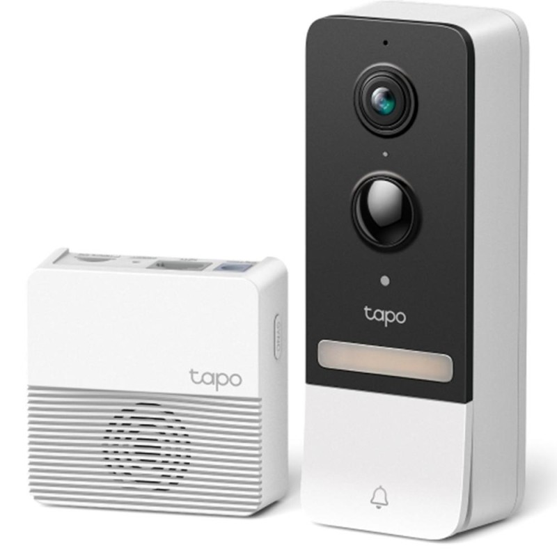 VIDEOPORTERO TAPO D230S1 TIMBRE INTELIGENTE CON CAMPARA 2K 5MP DETECCION BATERIA EXTERIOR IP64