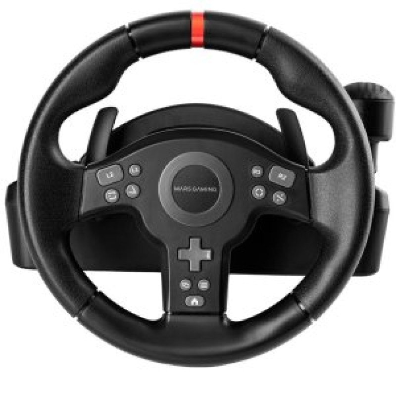 VOLANTE MARS GAMING MWHRSXONE DRIVESENSE 270º PEDALES Y PALANCA MULTIPLATAFORMA NEGRO