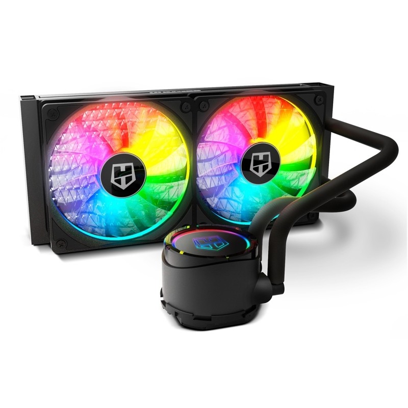 Ventilador PC con Refrigeración Líquida NOX Hummer H-240 - ARGB · 12cm · Negro