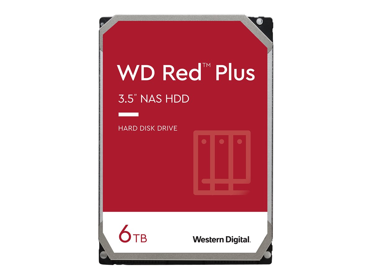WD Red Plus NAS Hard Drive WD60EFZX - disco duro - 6TB - SATA 6Gb/s