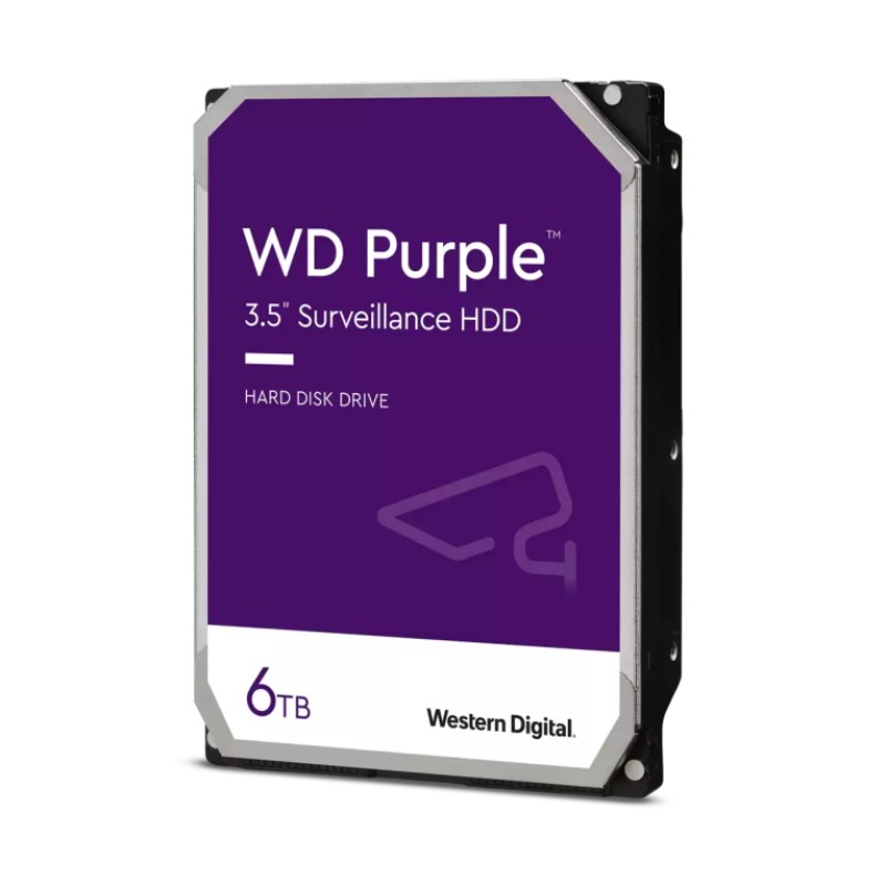 Western Digital Purple disco duro interno 6TB 5400 RPM 256 MB 3.5" Serial ATA III