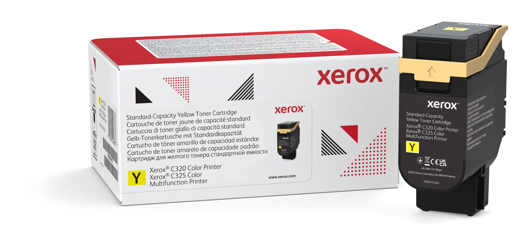 Xerox C320/C325 Cartucho de tóner amarillo de capacidad estándar (1800 páginas)