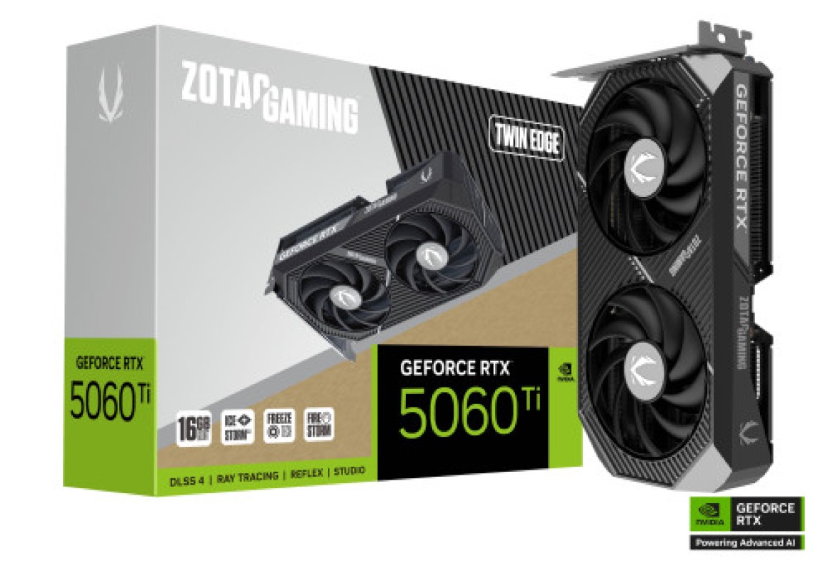Zotac GAMING GeForce RTX 5060 Ti Twin Edge NVIDIA 16GB GDDR7